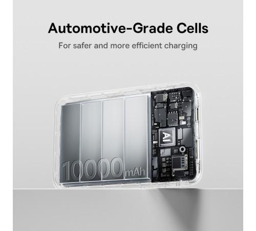 Зовнішній акумулятор Baseus EnerFill FC11 Digital Display Power Bank with Dual Built-in Cables 10000mAh 22.5W Cosmic Black (E0027R04)