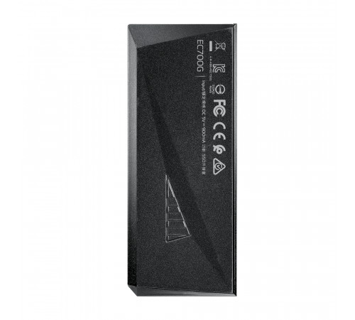 Зовнішня кишеня для накопичувача A-DATA EC700G для SSD M.2 PCIe/SATA USB3.2 Gen2 Type-C Black (AEC700GU32G2-CGY)