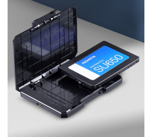 Зовнішня кишеня для накопичувача A-DATA EC600 для 2.5'' HDD/SSD USB3.2 Gen2 Black (EC600-BCBK)