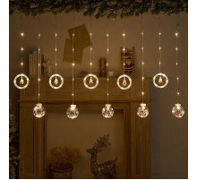 Гирлянда Штора     10     ТЕПЛЫЙ ЦВЕТ     Usb   ВЕСЮЛЬКИ      SF-50     код  3602  (50)