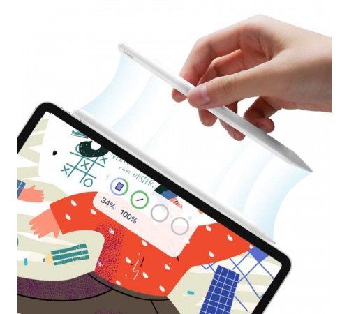 Стилус Baseus Smooth Writing 2 Series Dual Charging Stylus Active Wireless Version, Moon White (P80015804213-00)