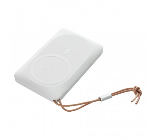 Зовнішній акумулятор VEGER 10000 mAh with wireless charging compatible with MagSafe PD QC3.0 2A 20W MagOn (VP1151 / W1151) white (VG-VP1151/W1151)