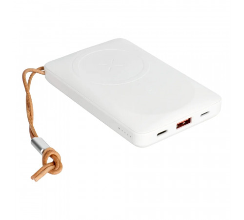 Зовнішній акумулятор VEGER 10000 mAh with wireless charging compatible with MagSafe PD QC3.0 2A 20W MagOn (VP1151 / W1151) white (VG-VP1151/W1151)