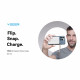 Зовнішній акумулятор VEGER MagOn Wireless Power Bank 10000mAh White (VG-VP1151/W1151)