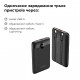 Зовнішній акумулятор VEGER 10000 mAh with built-in cables Type C / Lightning PD QC3.0 2A 22,5W C11 (W1170) black (VG-W1170)