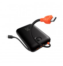 Зовнішній акумулятор VEGER 20000 mAh with built-in cables Type C / Lightning PD QC3.0 35W K2 (W2068) black (VG-W2068)
