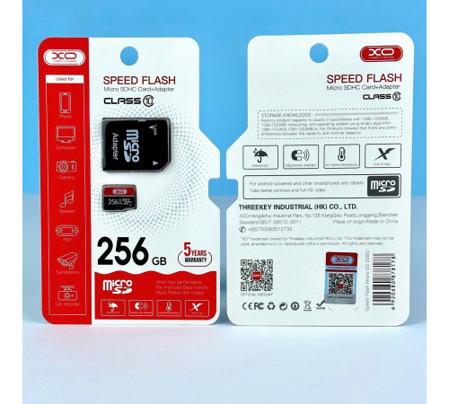 Карта пам'яті XO High level 256Gb 10 Class (з адаптером)