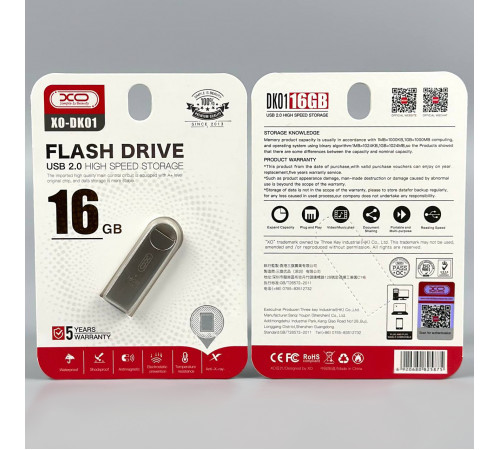 USB флеш XO DK01 16Gb USB2.0