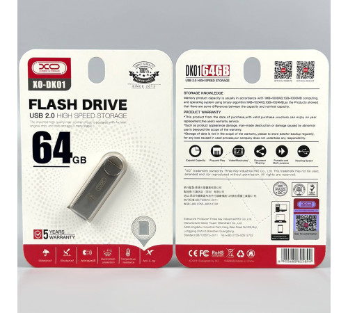 USB флеш XO DK01 64Gb USB2.0