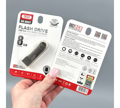 USB флеш XO DK02 8Gb USB3.0 Швидкісна