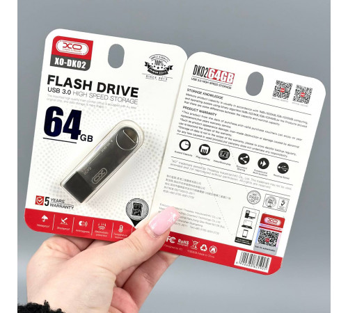 USB флеш XO DK02 64Gb USB3.0 Швидкісна