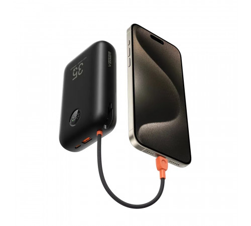 Зовнішній акумулятор VEGER Built-In 2 cables Ultra Mini 30000mAh (VG-W3018)