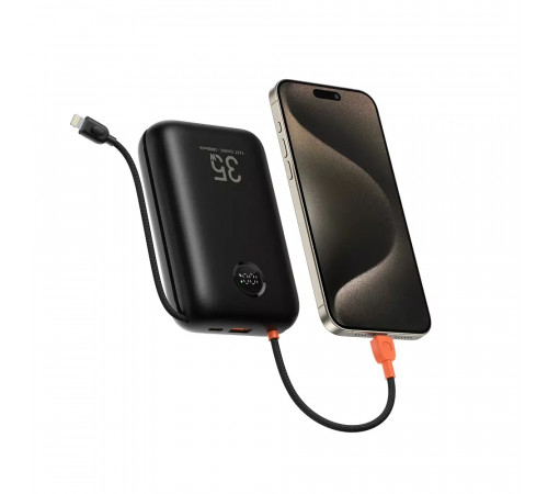 Зовнішній акумулятор VEGER Built-In 2 cables Ultra Mini 30000mAh (VG-W3018)