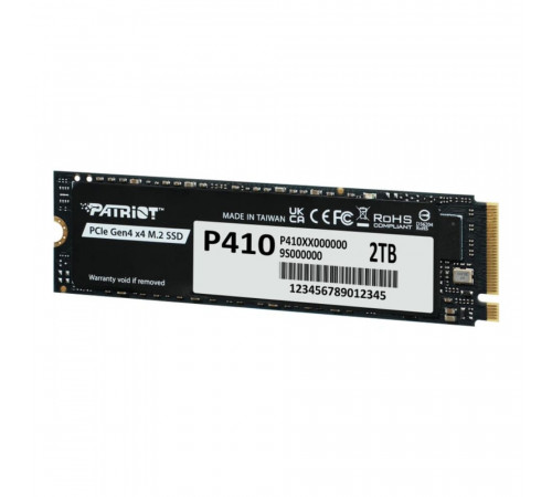 Накопичувач SSD M.2 Patriot P410 2TB NVMe 2280 PCIe Gen4 x4 5000/4500 TLC (P410P2TBM28H)