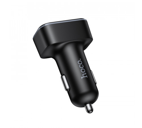 Автомобільний зарядний пристрій HOCO Z63B Barry 48W dual port PD30W+QC3.0 digital display car charger (6942007666244)