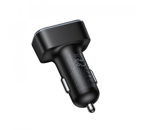 Автомобільний зарядний пристрій HOCO Z63B Barry 48W dual port PD30W+QC3.0 digital display car charger (6942007666244)