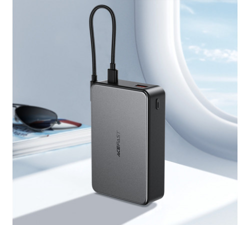 Зовнішній акумулятор ACEFAST M29-20000 22.5W fast charging power bank with cable Black (6974316285991)