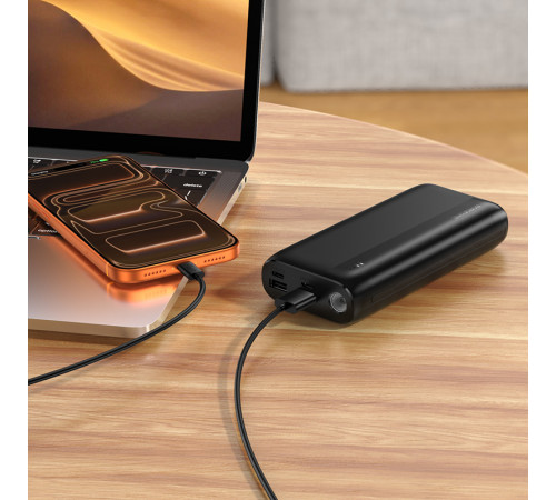 Зовнішній акумулятор BOROFONE BJ86 Victoria power bank(20000mAh) Black (6941991126468)