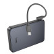 Зовнішній акумулятор HOCO J170 Starlight 22.5W+PD20W fully compatible power bank with cable(10000mAh) Metal Gray (6942007672696)