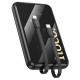Зовнішній акумулятор HOCO Q37 Graceful 22.5W+PD20W power bank with two cables(10000mAh) Black (6942007644914)