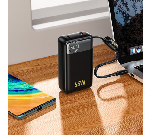 Зовнішній акумулятор HOCO Q53 Skillful PD65W power bank(12000mAh) Black (6942007672597)
