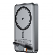 Зовнішній акумулятор ACEFAST M18-10000 PD20W/22.5W magnetic fast charging power bank with built-in cable Black (6974316284017)