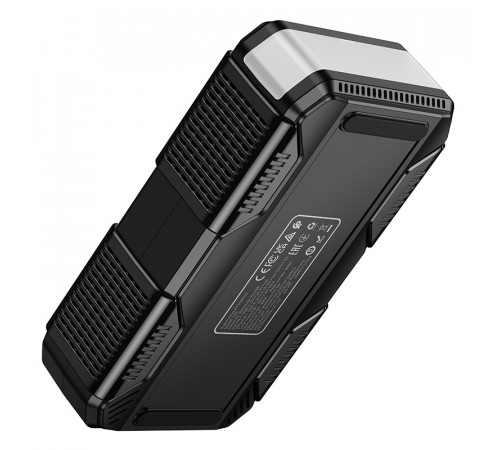 Автомобільний пуско-зарядний пристрій з насосом HOCO QS6 Clever Intelligent air pump+emergency start-up power bank(8000mAh) Black (6942007673013)