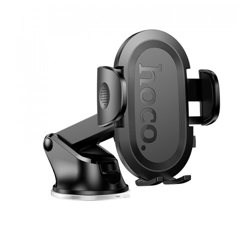 Автотримач для телефона HOCO H54 Brusco ultra-thin push-type car holder(center console) Black (6942007630559)