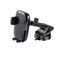Автотримач для телефона з БЗП ACEFAST D49 press type wireless charging car holder for dashboard Black (6974316284130)