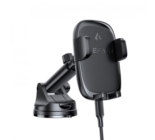 Автотримач для телефона з БЗП ACEFAST D49 press type wireless charging car holder for dashboard Black (6974316284130)