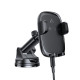 Автотримач для телефона з БЗП ACEFAST D49 press type wireless charging car holder for dashboard Black (6974316284130)