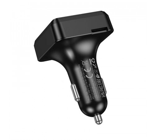 АЗП з FM-модулятором HOCO E89 Libre 45W(1A1C) car BT FM transmitter Black (6942007673808)