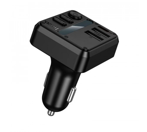 АЗП з FM-модулятором HOCO E89 Libre 45W(1A1C) car BT FM transmitter Black (6942007673808)