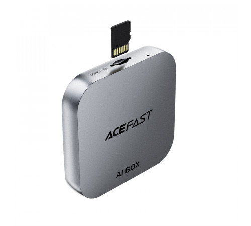 Адаптер ACEFAST QC2 AI Box CarPlay wireless adapter for car Metal Gray (6974316285830)