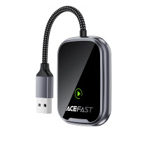 Адаптер ACEFAST QC1 CarPlay wireless adapter for car Metal Gray (6974316285793)