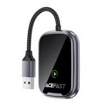 Адаптер ACEFAST QC1 CarPlay wireless adapter for car Metal Gray (6974316285793)