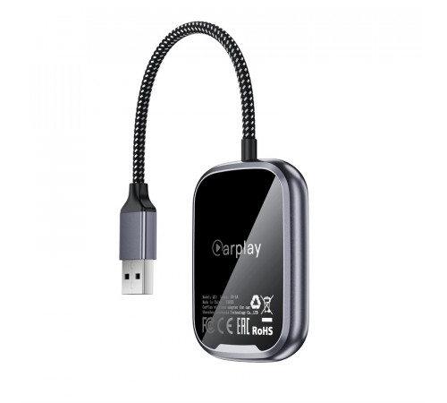 Адаптер ACEFAST QC1 CarPlay wireless adapter for car Metal Gray (6974316285793)