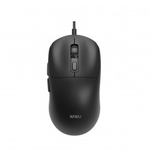 Маніпулятор миша дротова WIWU USB2.0 Wired Mouse WM111 Black (6977703656879)