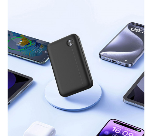 Зовнішній акумулятор WIWU 22.5W Endurance Ultra-Thin PD+QC Power Bank 10000mAh Wi-P059 Black (6977703653618)
