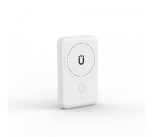 Зовнішній акумулятор WIWU Snap Cube- Magnetic Wireless Charger Power Bank  10000mAh SC1000WHT (3C) White (6973218947020)