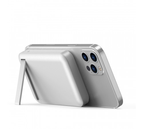 Зовнішній акумулятор WIWU Snap Cube- Magnetic Wireless Charger Power Bank  10000mAh SC1000WHT (3C) White (6973218947020)