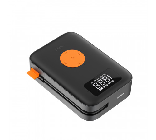 Автомобільний насос WIWU Portable Cordless Tire inflator Wi-Ai003 Black (6977703650792)