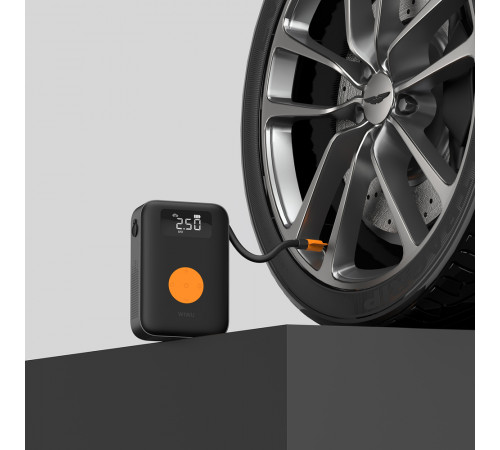 Автомобільний насос WIWU Portable Cordless Tire inflator Wi-Ai003 Black (6977703650792)