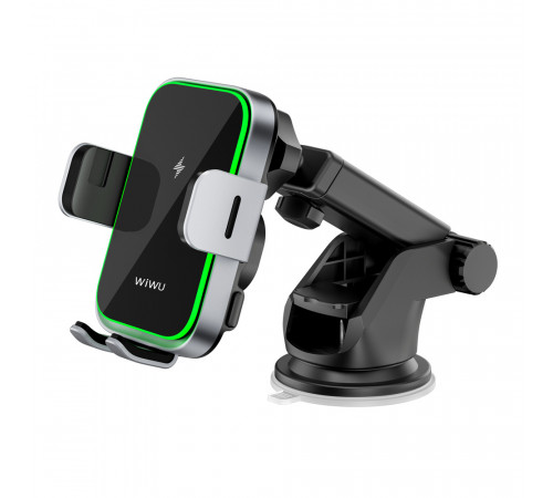 Автотримач для телефона з БЗП WIWU FREELANDER Car Wireless Charger CH-313 Black (6976195097351)