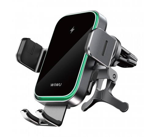 Автотримач для телефона з БЗП WIWU FREELANDER Car Wireless Charger CH-313 Black (6976195097351)