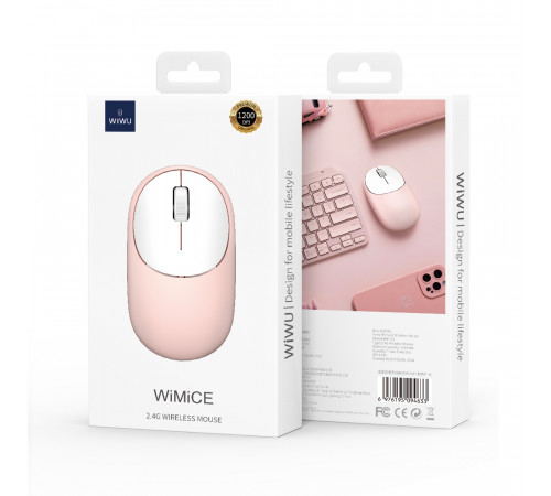 Маніпулятор миша бездротова WIWU WiMiCE 2.4G Wireless Mouse WM107 Black (6976195096781)