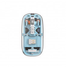 Маніпулятор миша бездротова WIWU Crystal Magnetic Wirless Mouse WM105 (Dual-bluetooth +2.4G three-mode) blue (6976195091090)
