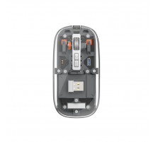 Маніпулятор миша бездротова WIWU Crystal Magnetic Wirless Mouse WM105 (Dual-bluetooth +2.4G three-mode) Grey (6976195091083)