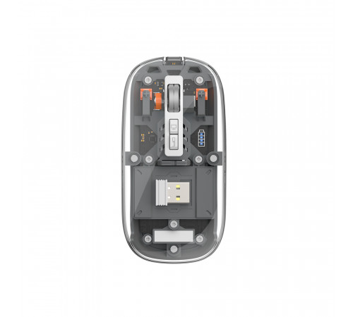 Маніпулятор миша бездротова WIWU Crystal Magnetic Wirless Mouse WM105 (Dual-bluetooth +2.4G three-mode) Grey (6976195091083)