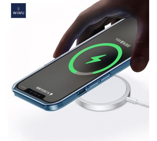 Бездротовий зарядний пристрій WIWU Wi-W009 Magnetic Wirless White (6976195091595)